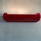 Red metal wall light