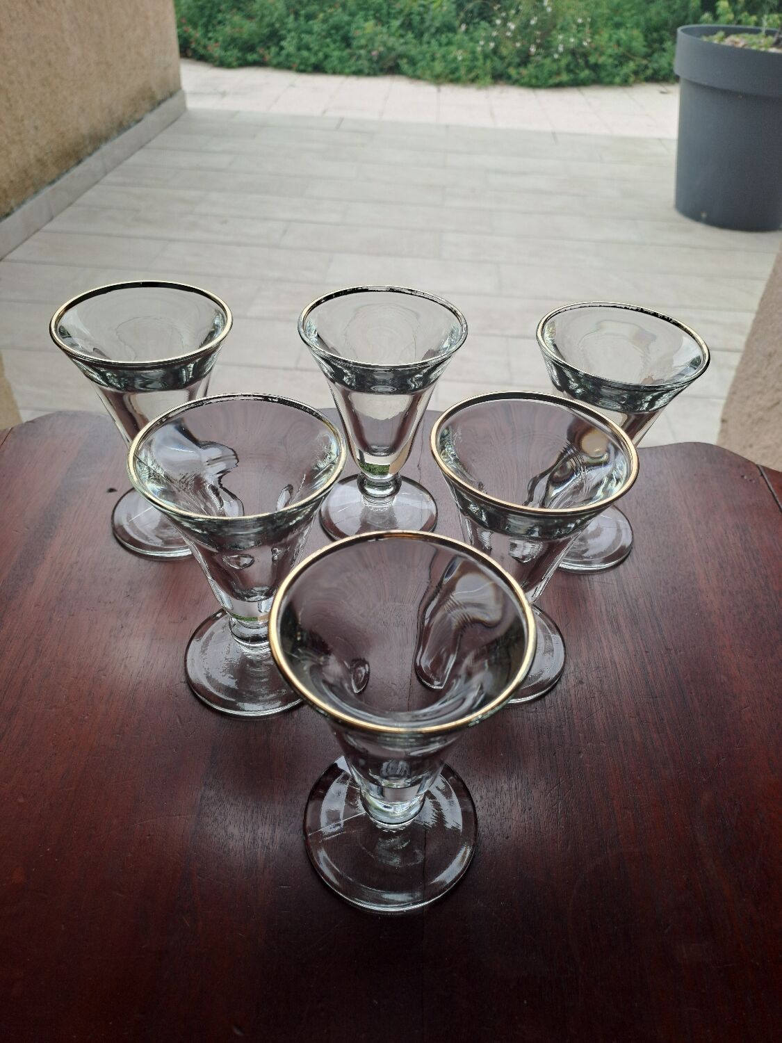 6 bistro glasses Clairey France