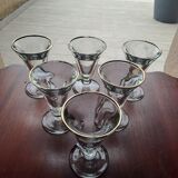 6 bistro glasses Clairey France