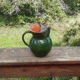 Pichet en terre cuite vernissée milieu XXème