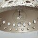 White ceramic pendant lamp in mid-century modern Danish style, 1960s.