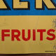 Old plate "Joker Fruit Juice" 40x70cm 1960