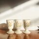 Set of 6 mazagrans in stoneware - coffee cups