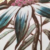 Sanejouand & Graves Clairefontaine plate, polychrome Tavia decoration