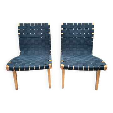 Paire de chauffeuses Jens Risom pour Knoll Studio
