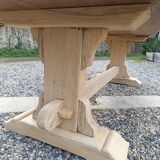 Solid walnut monastery table