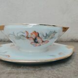 Art deco porcelain gravy boat