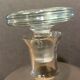 Two carafes in cut glass with vegetal decoration, vintage design