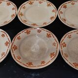 6 old FB dessert plates for Fénal Badonviller
