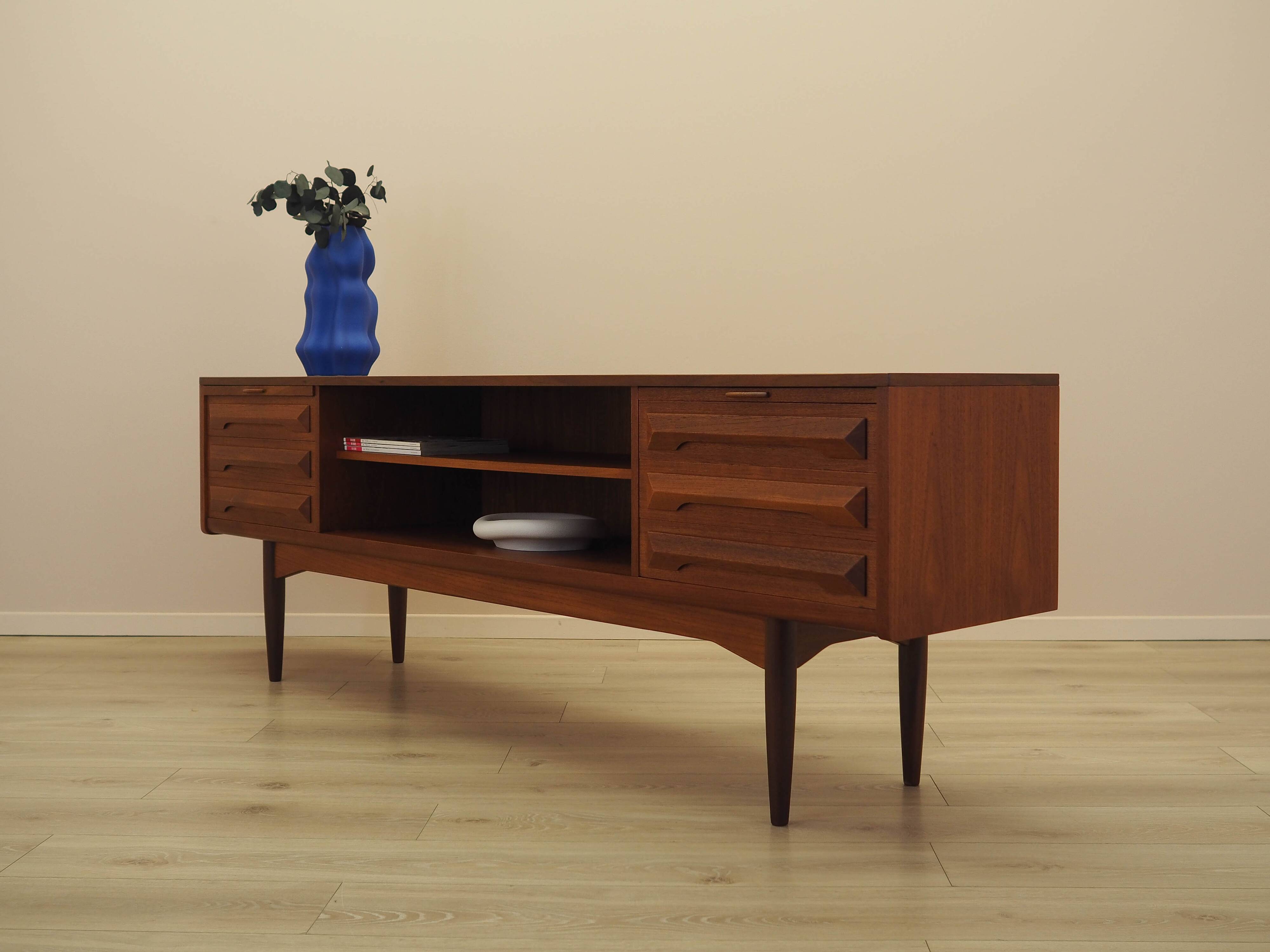 Buffet en teck avec surfaces extensibles, Danemark, années 1970