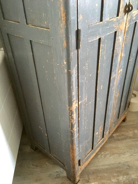 Old wooden cabinet 2 doors