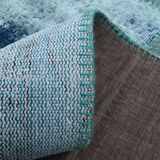 Oversized blue and green wool turkish carpets