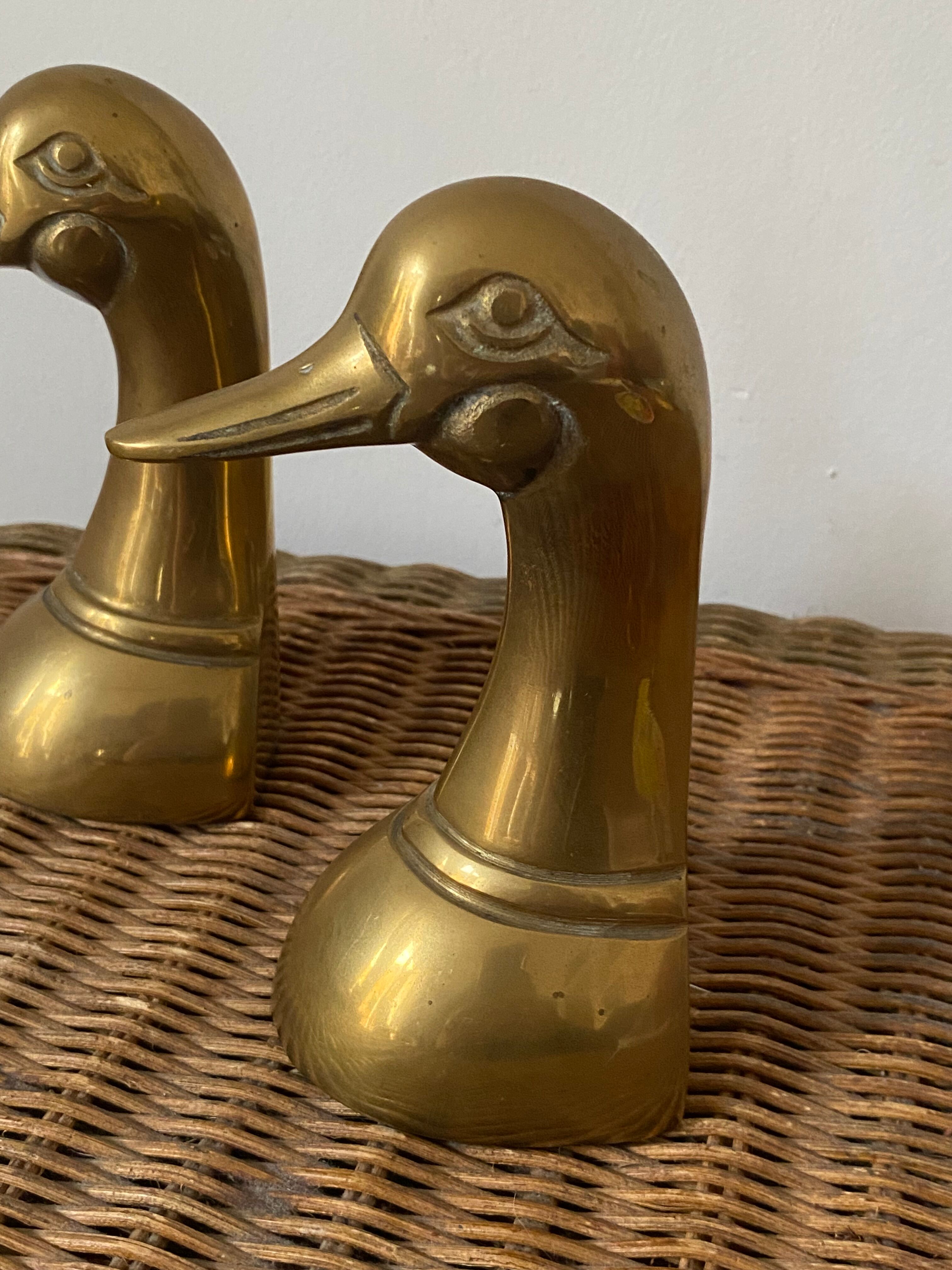 Brass duck head book greenhouse 60s.