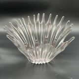 Élégant Centre de Table / coupe en Cristal - Forme de Corolle