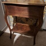 Side desk, Creative leisure table in varnished blond wood 1920