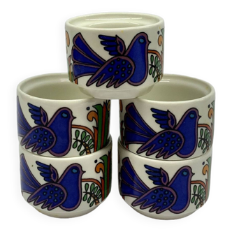 Set of 5 egg cups Villeroy & Boch Acapulco