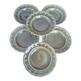 Luneville louix xv moss green plate