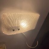 Large Murano Glass Sconces/ Flushmounts Set of 2