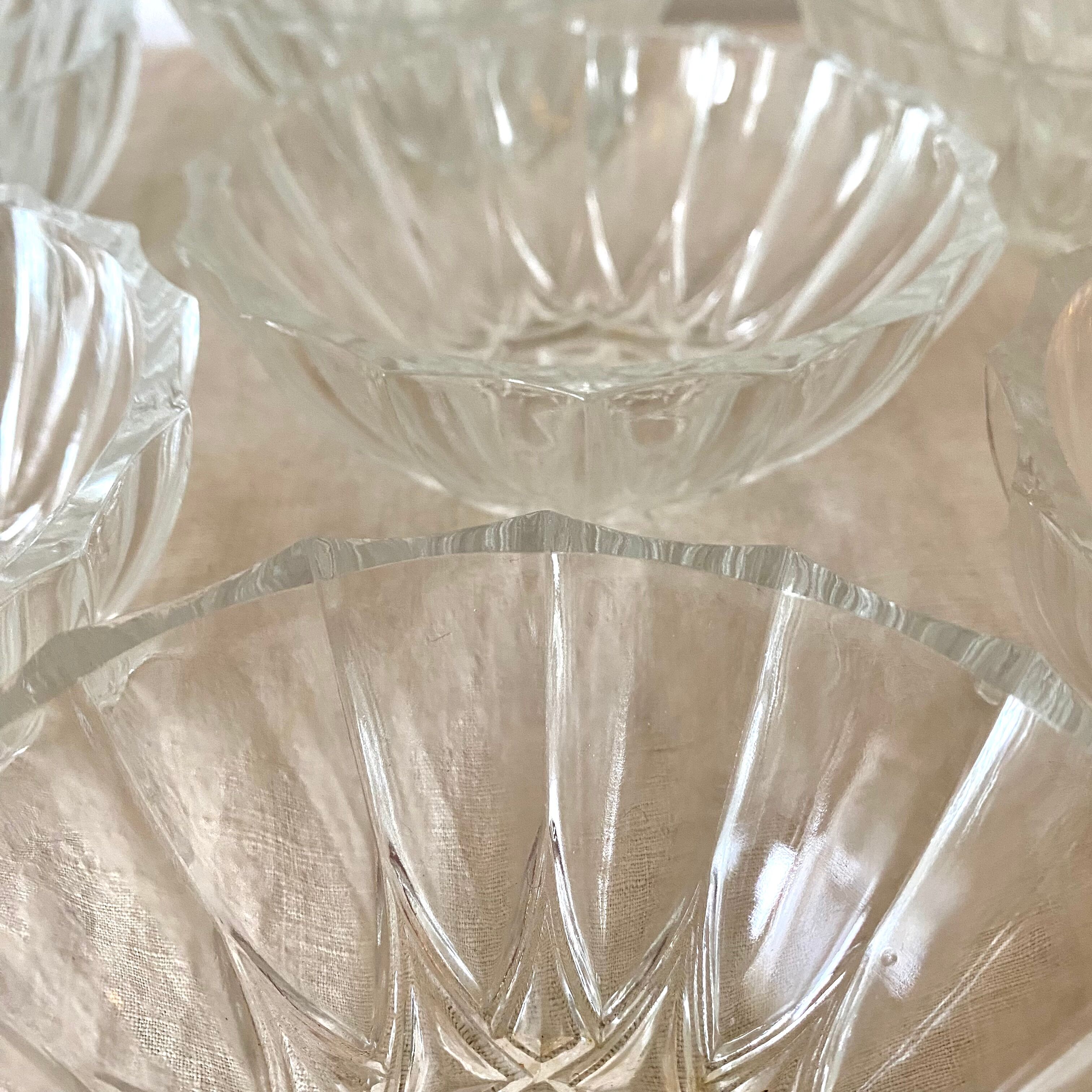 Vintage glass cups 17 pieces