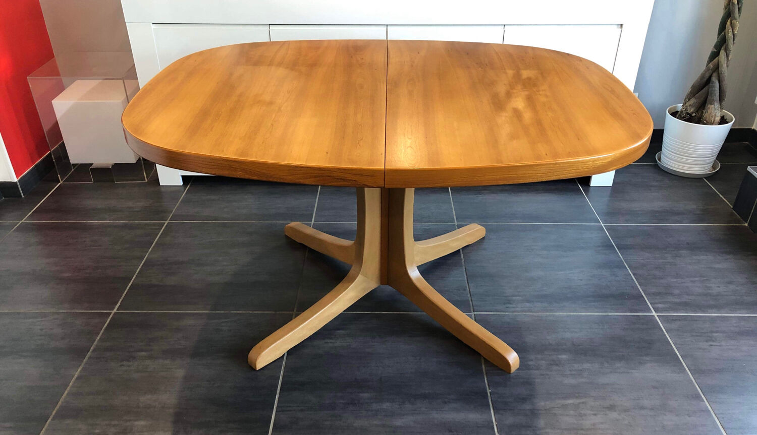 Vintage Baumann extendable table 1970s