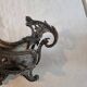 Late 19th century plated bronze planter, Louis XV style rocaille decoration