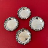 Set of 4 antique silver cups