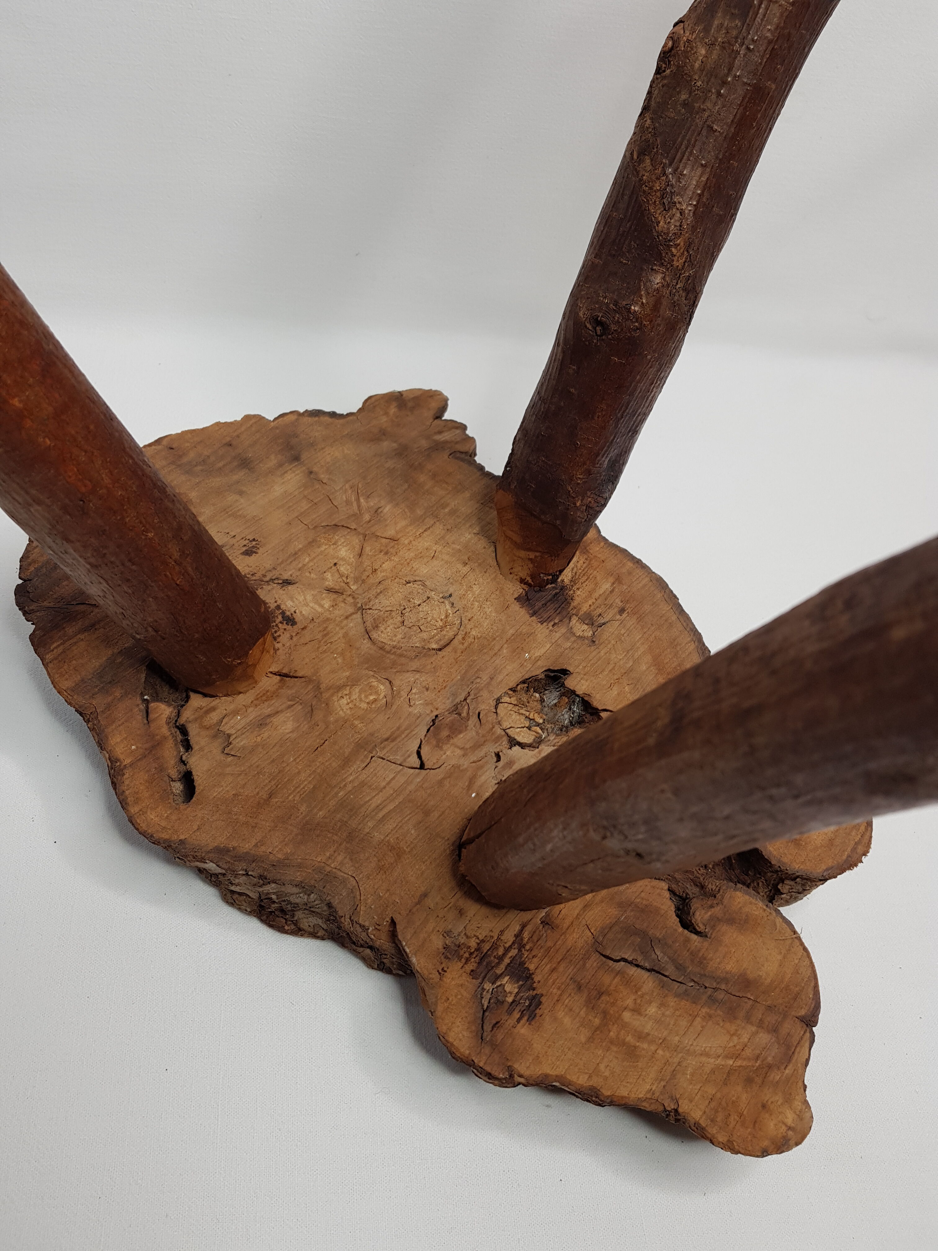 Brutalist tripod stool