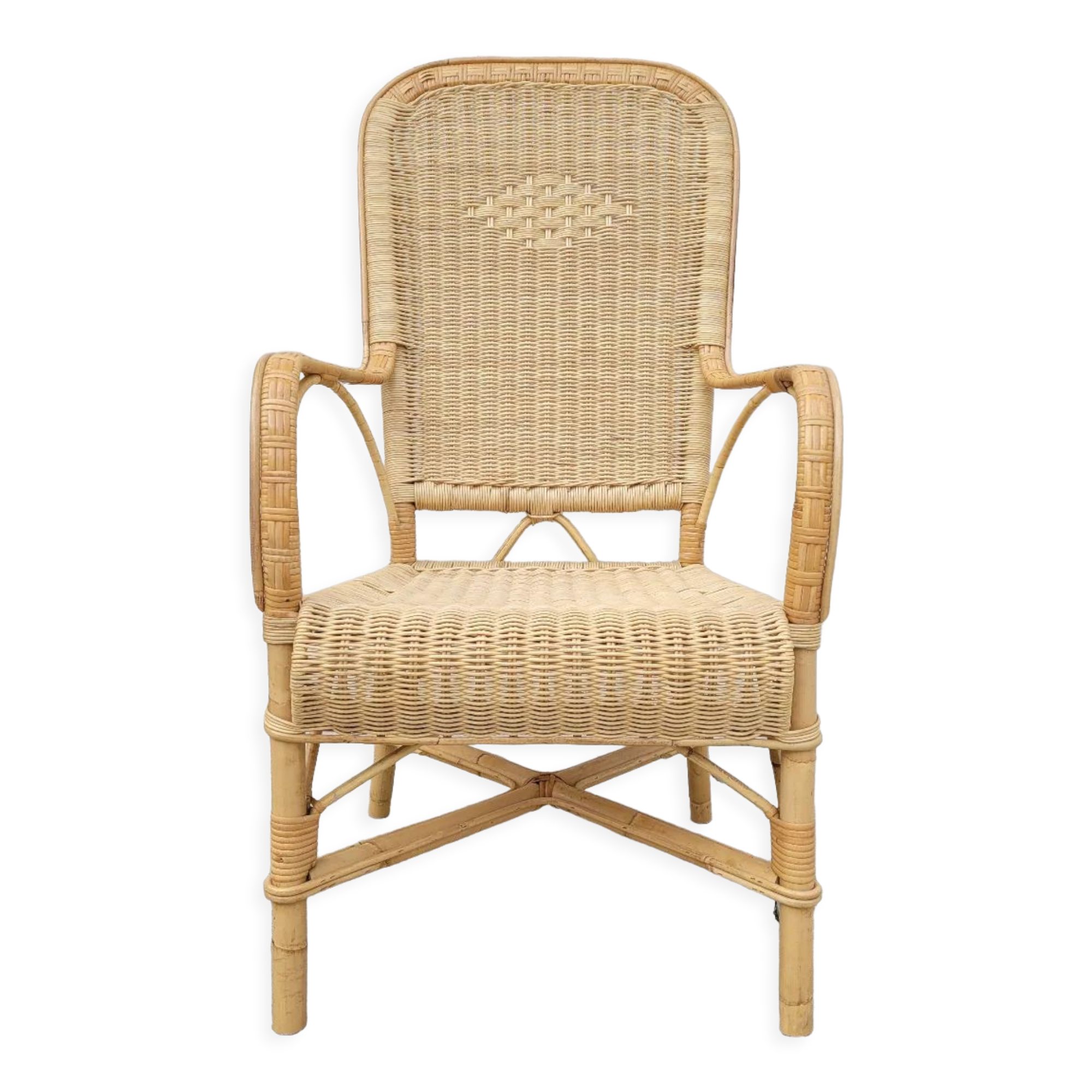 Rattan armchair 1950