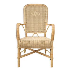 Fauteuil en rotin 1950