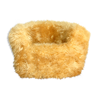 Child chair in faux fur 1970