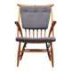 Chaise en hêtre, design danois, années 1960, designer : Illum Wikkelsø, fabrication : Niels Eilersen