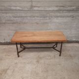 Table basse art populaire moderniste brutalist forme libre 1950 fer forgé