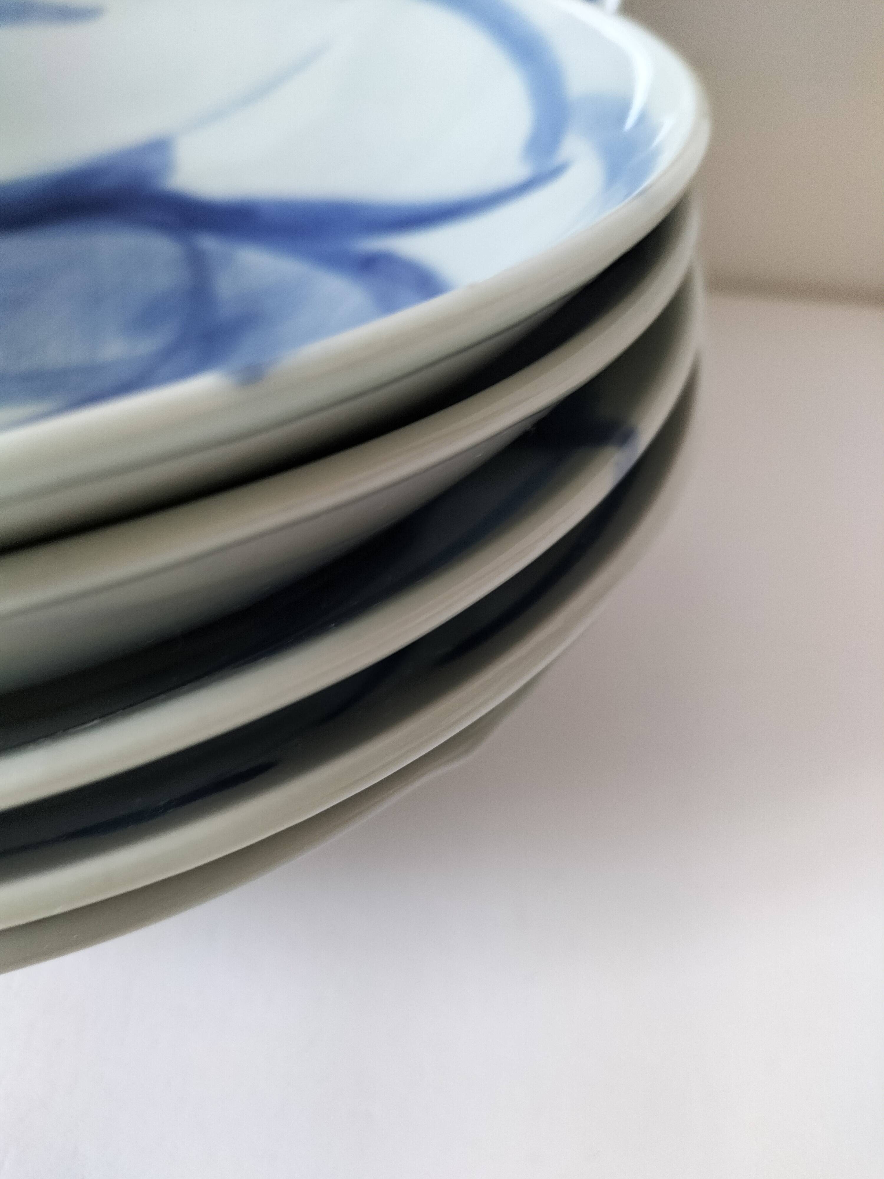 6 assiettes creuses chinoises vintage