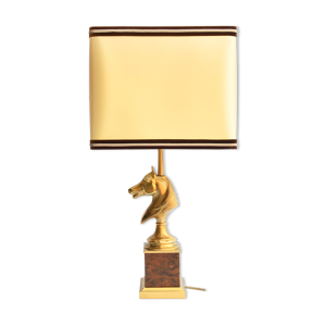 Lampe en bronze dorée