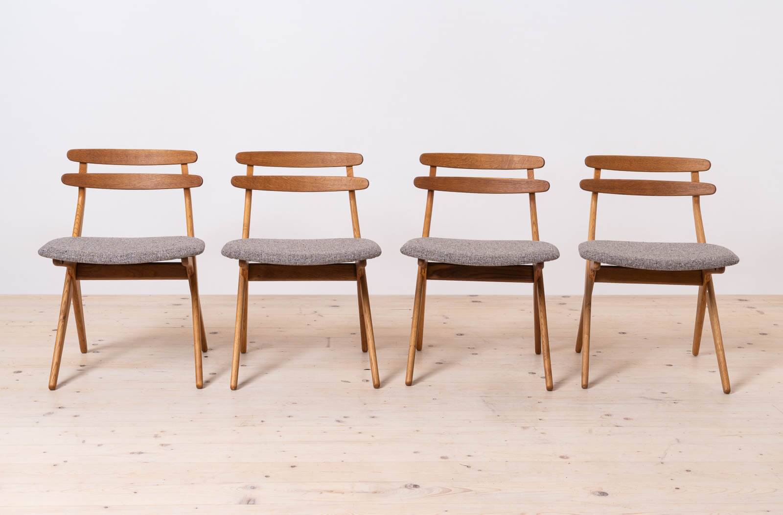 Set of 4 Dining Chairs, model SAKS by Poul Volther, Danish Design, 1960s