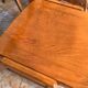 Set of 6 stackable chairs wood feet compass Germany 1960's
