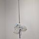 Italian Chrome Lamp with Three Opaline Glass Globes – 1970s