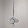 Italian Chrome Lamp with Three Opaline Glass Globes – 1970s
