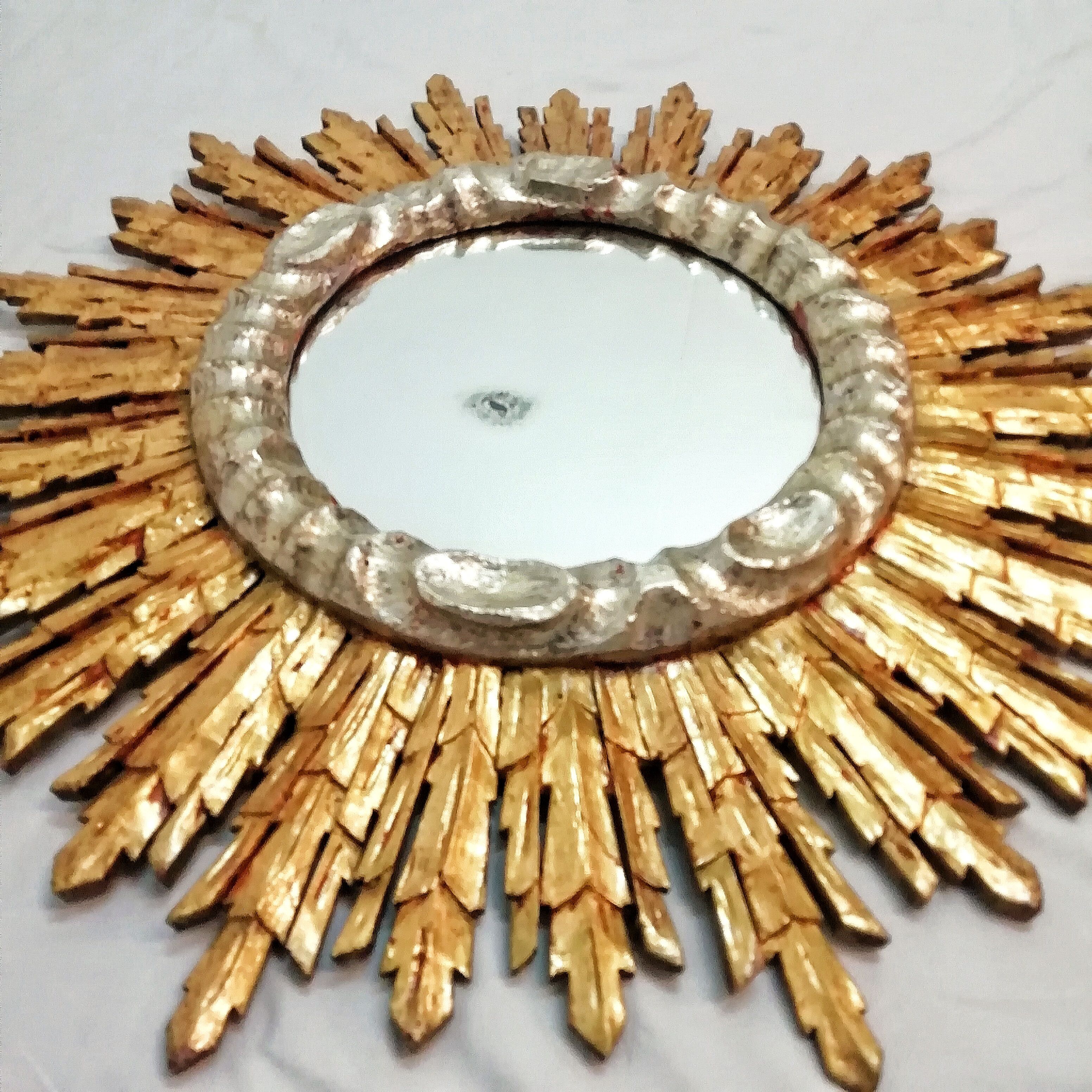 Wooden sun mirror 1960