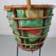 60s 70s rattan tripod worker