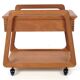 Sika Mobler sewing trolley, teak, Denmark, vintage, 1960s