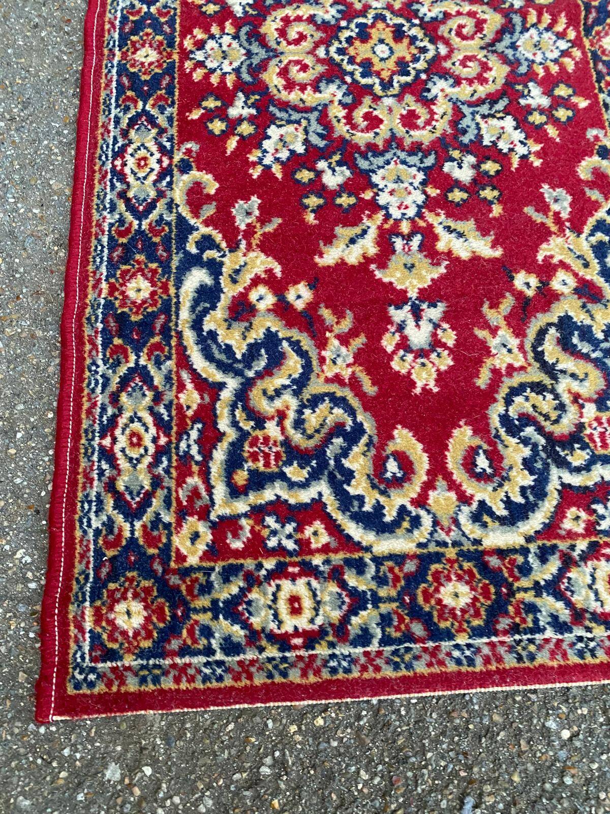 Sumack burgundy Persian rug 62x125cm