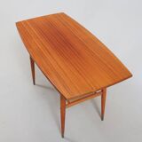 Vintage teak coffee table with double caned top 1960 Denmark
