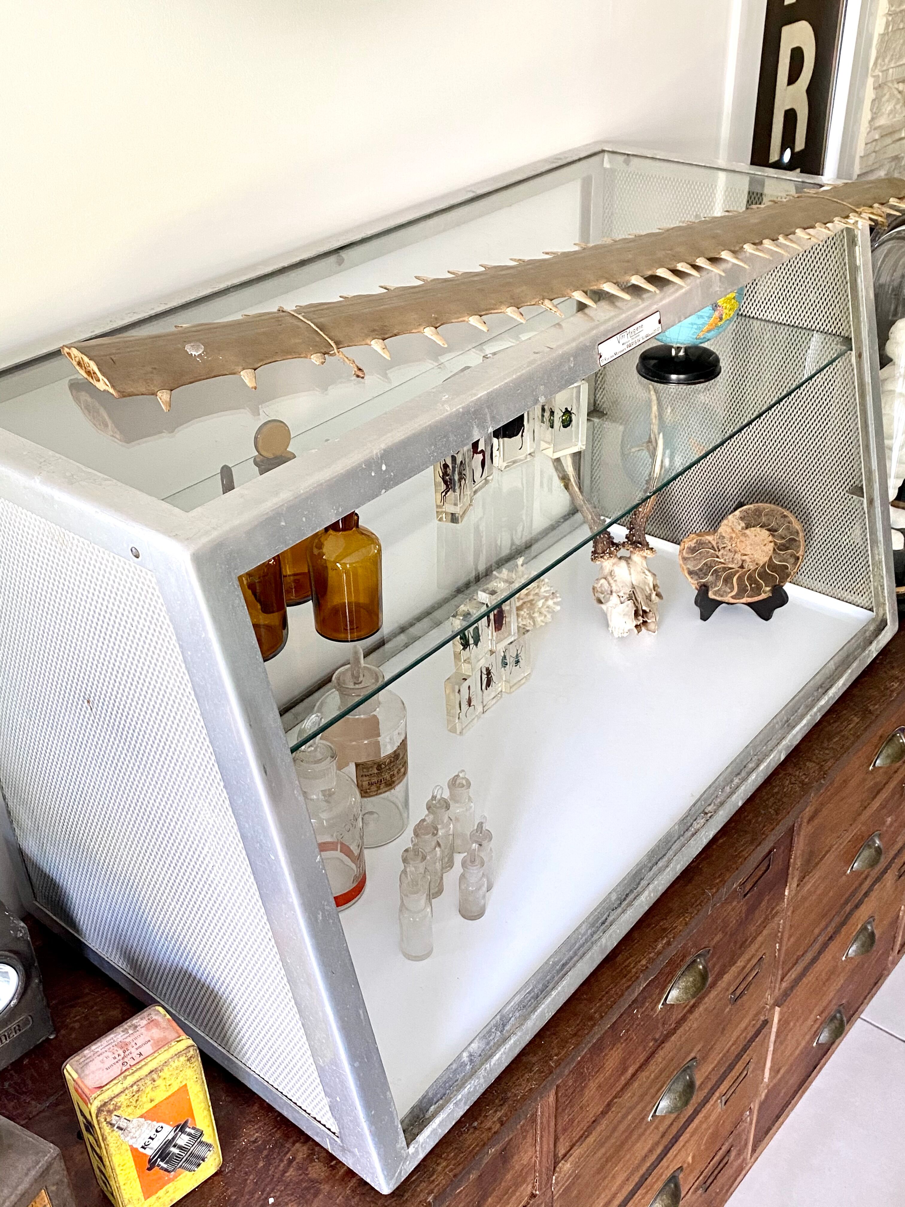 Old stainless steel window