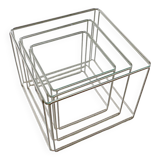 Set of three nesting tables designed by Max Sauze in the 1970s