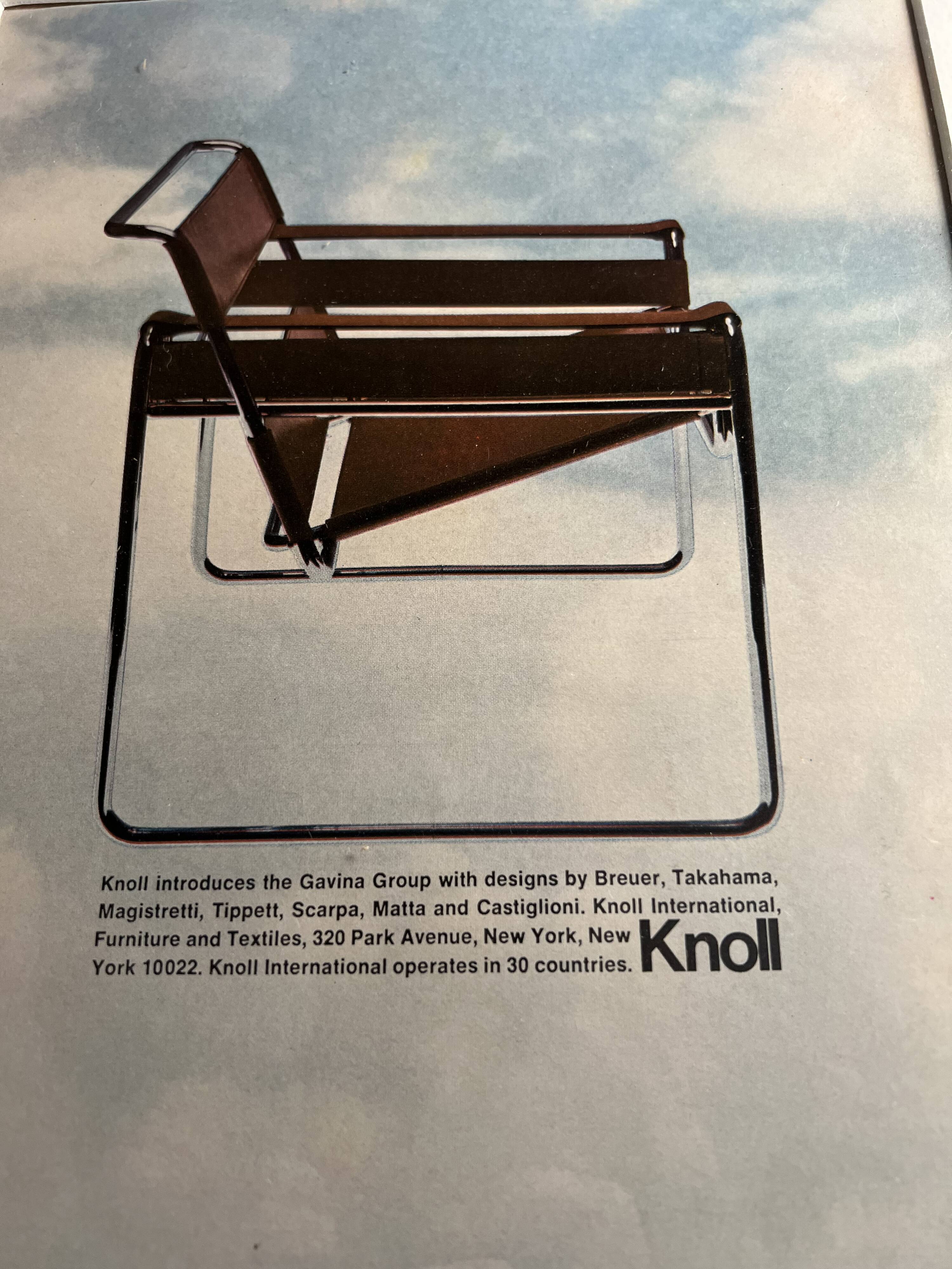 Old framed poster knoll wassily marcel breuer bauhaus