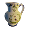 Pitcher in faience of angouleme renoleau decor to the bird