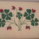 Art deco clovers tray
