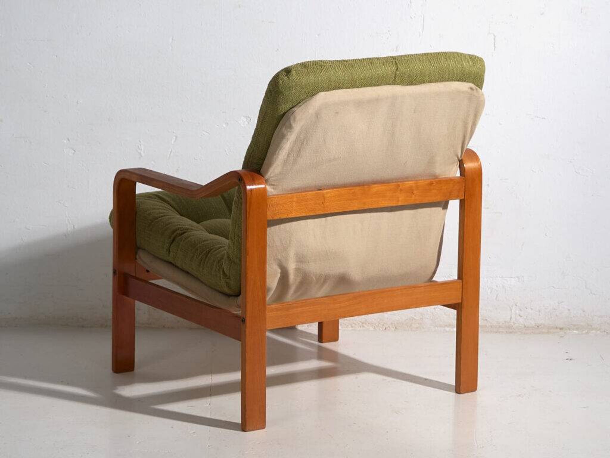 Vintage olive green armchair (c.1950) #80