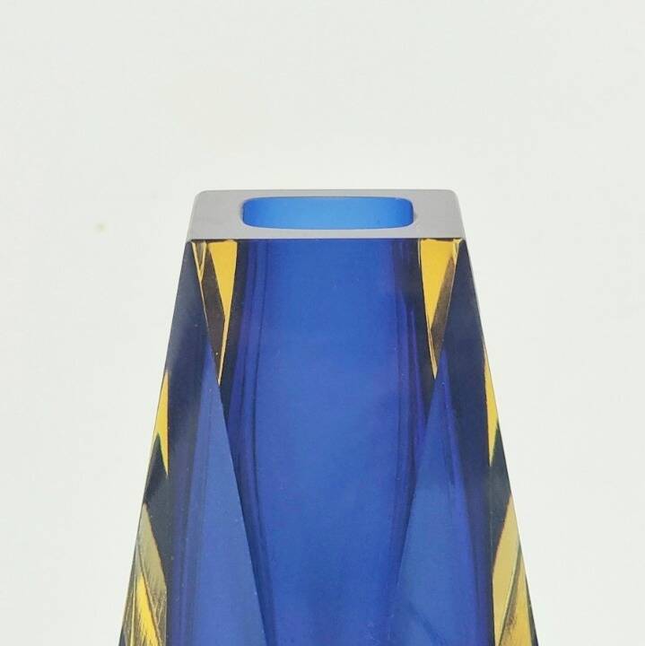 Mid-Century Sommerso Murano Glass Vase - F.Poli for Mandruzzato, Italy, 70s